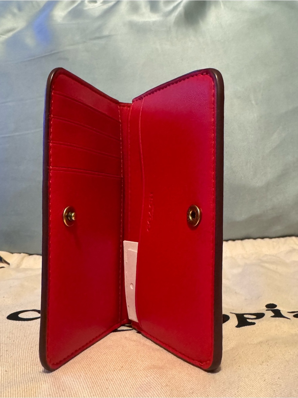 Coach Essential Slim Card Case/Card Holder in Candy Apple Red ❤️🍎❤️ - Picture 8 of 16